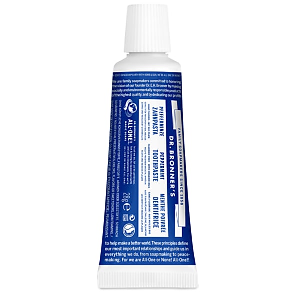 DR. BRONNER'S Peppermint Travel Toothpaste 28g